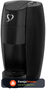 3 Corações TRES Cafeteira Espresso e Multibebida LOV Preta - 127V