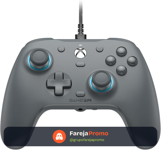 GameSir G7 SE Controle com Fio para PC, Xbox One, Xbox Series X|S, Gamepad para Jogos Plug and Play (Cinza)