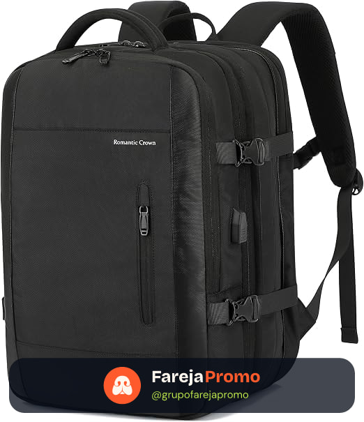 Mochila de Viagem Expansivel Masculina Feminina Para Notebook