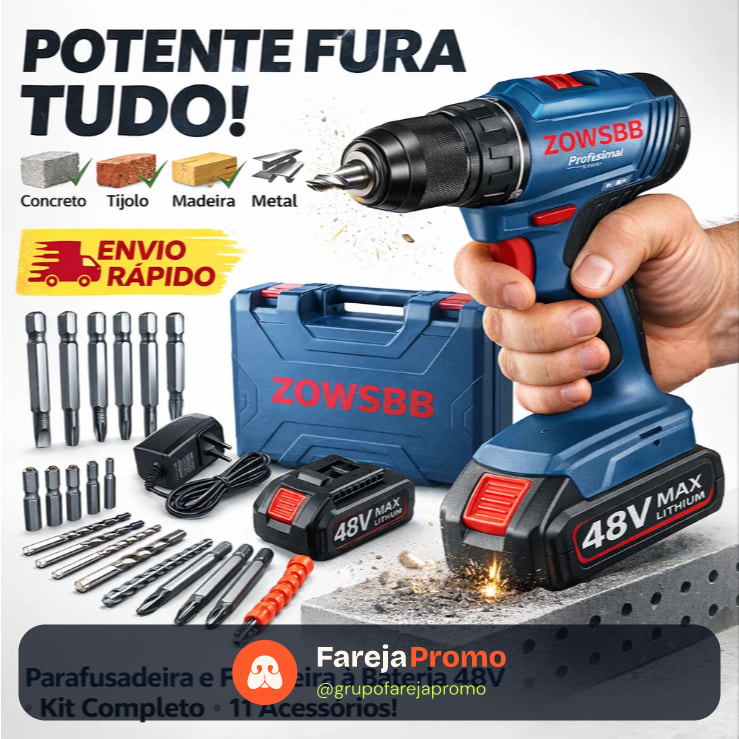 Furadeira parafusadeira Bosch GSR 185-li 48v Brushless Furadeira elétrica 2 Baterias furadeira de impacto elétrica