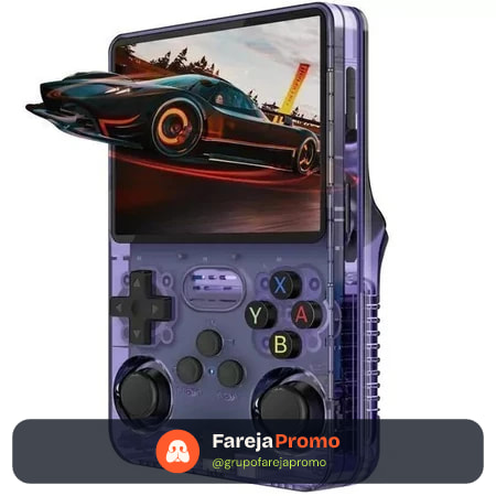 Console Portátil  De 25.000 Jogos Vídeo Game 64g Linux Tela IPS 3.5 Pol