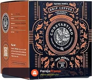 Café Constantino, Café especial Drip Coffee, 100% Arábica, 10 sachês, 100g