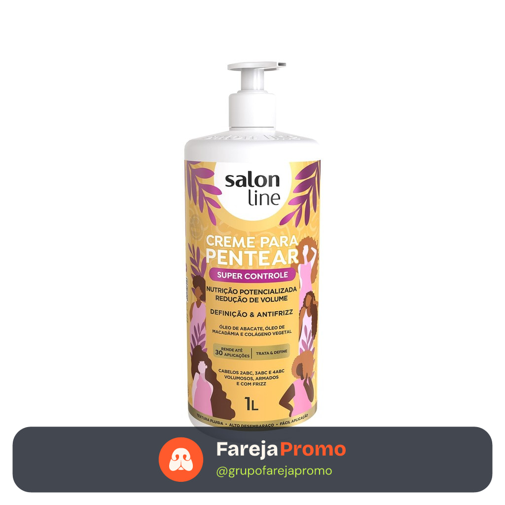 Creme Para Pentear Super Controle Salon Line 1L