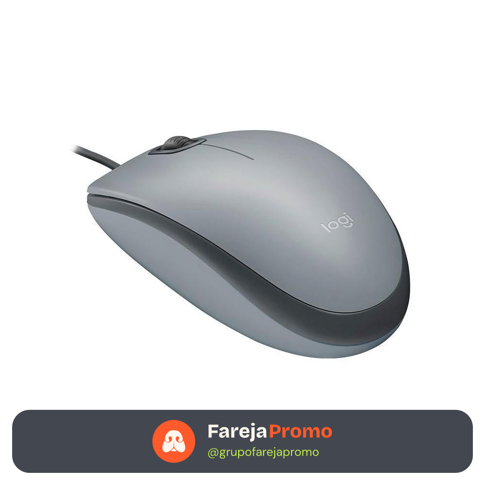 Mouse Logitech M110 Silent Cinza 910-006757