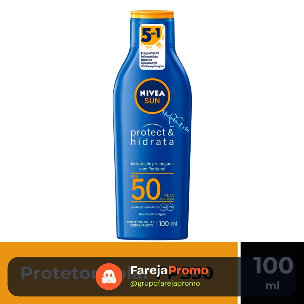 Protetor Solar Nivea Sun Protect & Hidrata Fps50 100ml