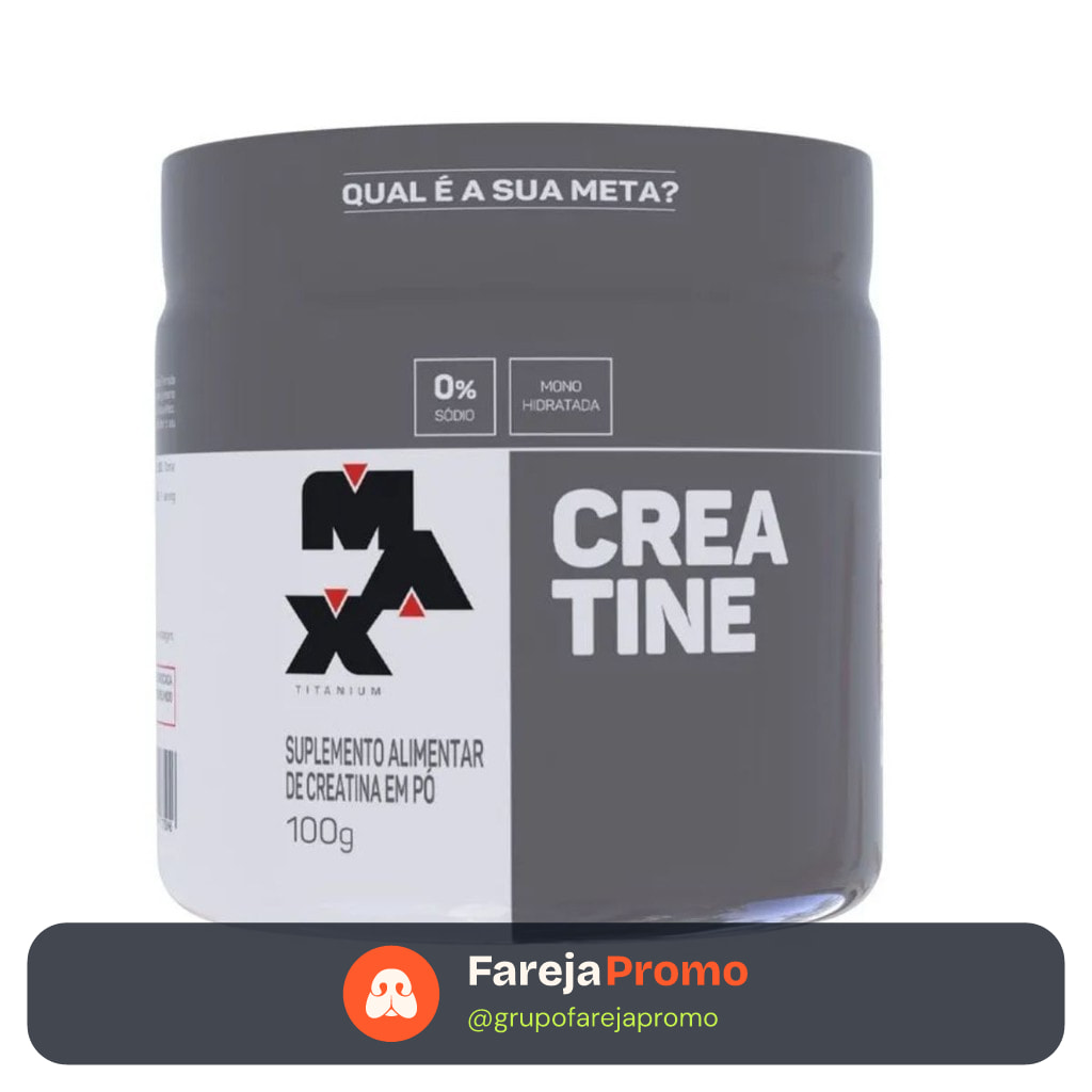 Creatina Monohidratada 100g - Max Titanium