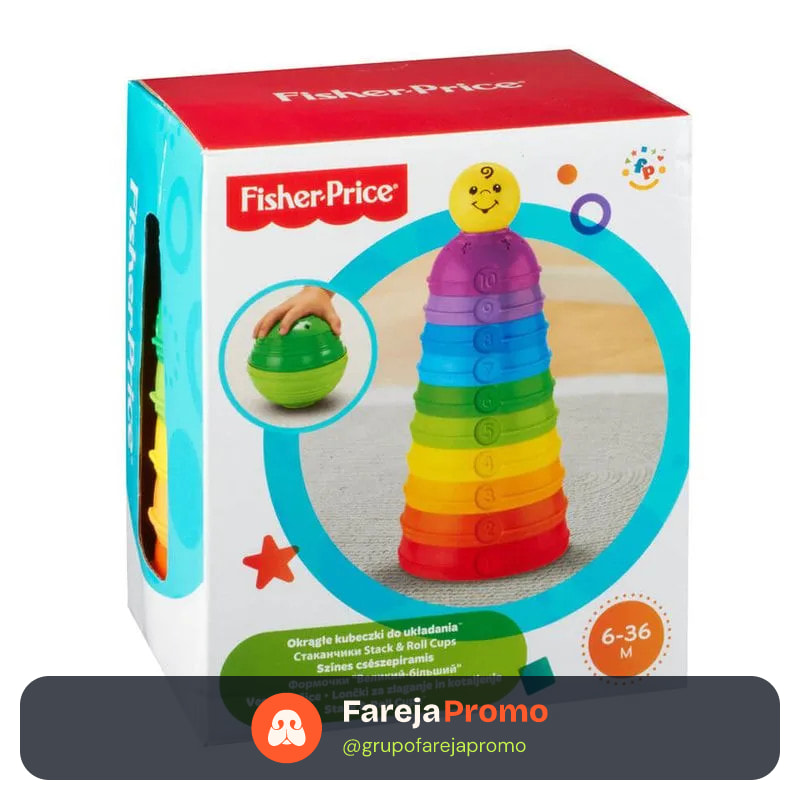 Fisher Price Infant Torre de Potinhos - Brinquedo infantil