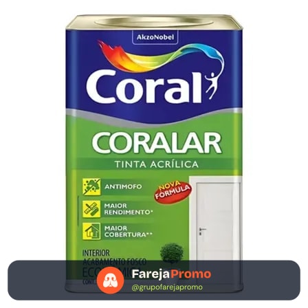 Tinta Coralar Anti Mofo Acrilica Coral Escolha Sua Cor!!