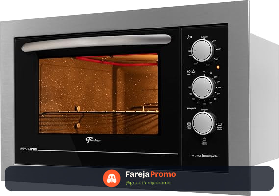 Fischer Forno Elétrico Embutir Fit Line 48L Inox 220V 34493-95486