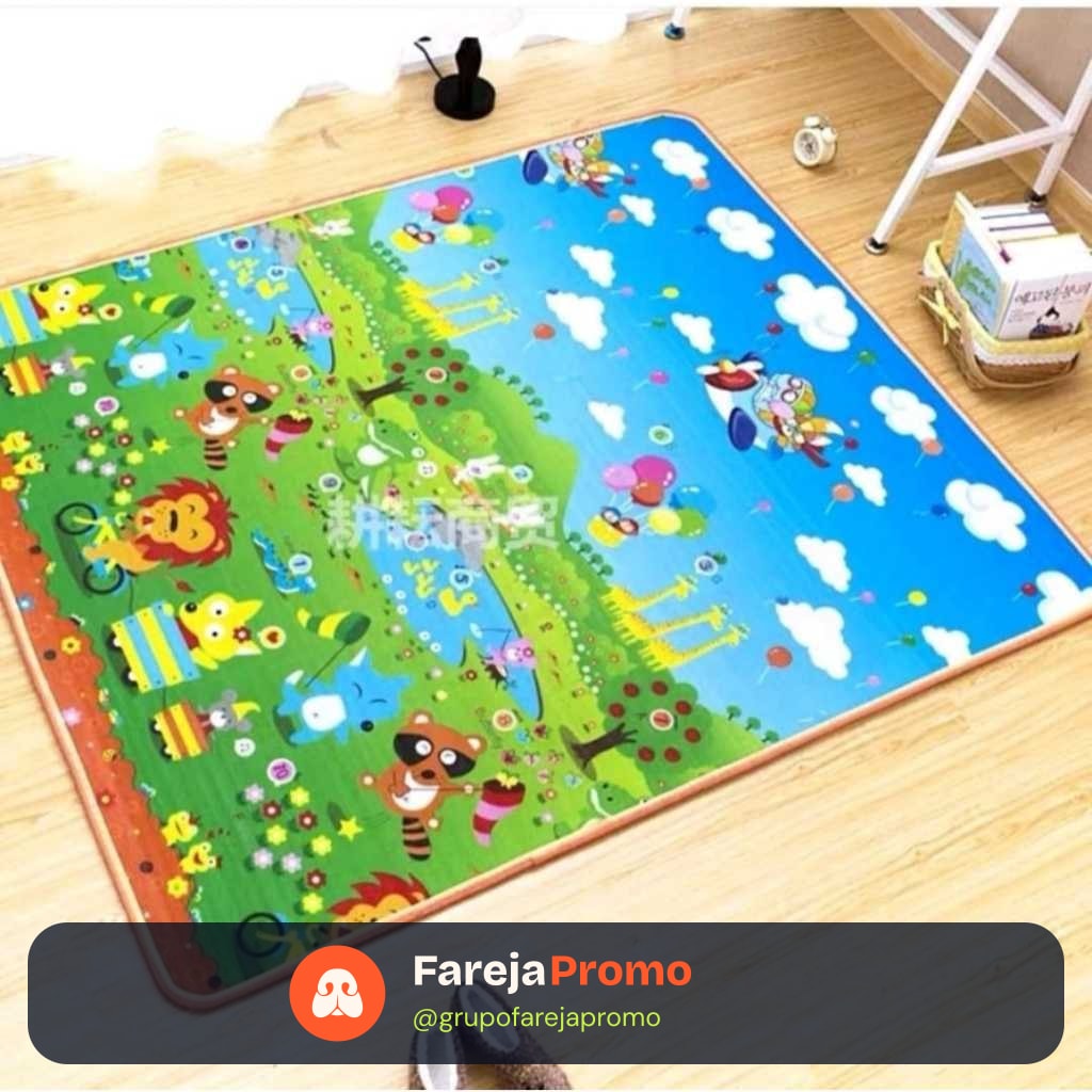 Tapete Termico Infantil Bebe Estampas Atividades Educativo Tapetinho Lavável Impermeavel