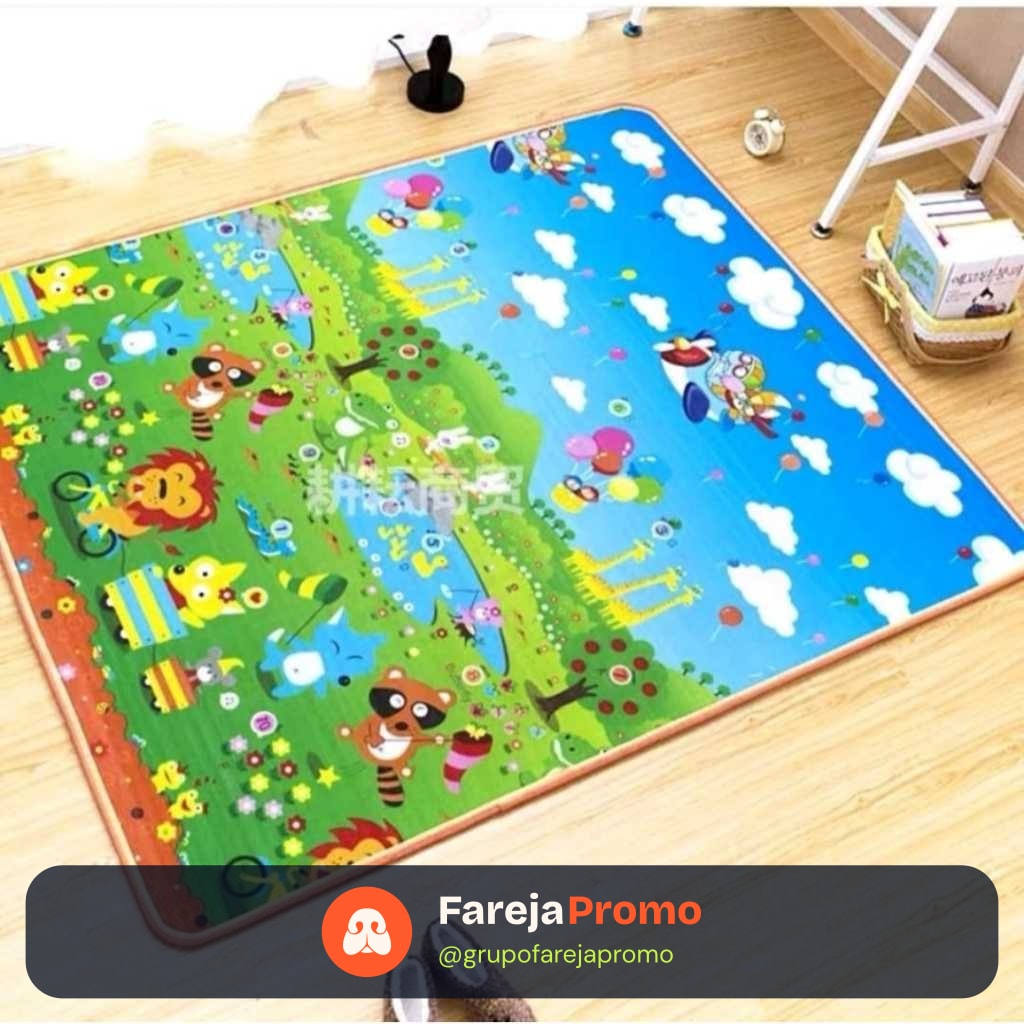Tapete Termico Infantil Bebe Estampas Atividades Educativo Tapetinho Lavável Impermeavel