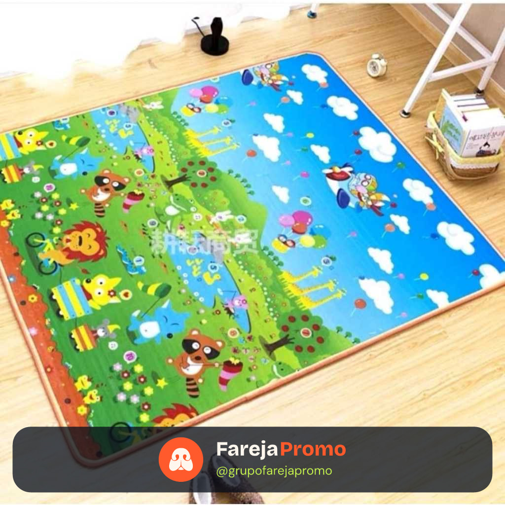 Tapete Termico Infantil Bebe Estampas Atividades Educativo Tapetinho Lavável Impermeavel