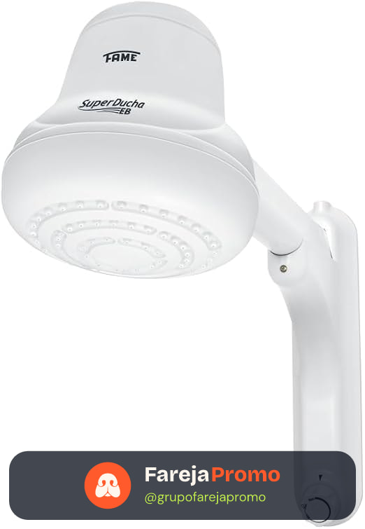 CHUVEIRO ELETRÔNICO - SUPER DUCHA ELETRÔNICA COM RESISTÊNCIA BLINDADA 220V 4.400W - FAME