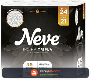 Papel Higiênico Neve Supreme Folha Tripla Leve 24 Pague 21 20 Metros