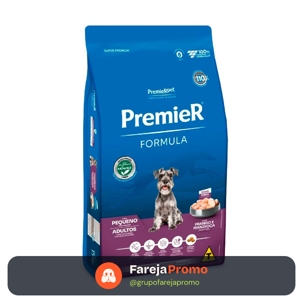 Ração Premier Fórmula Cães Adultos Porte Pequeno Frango 15kg