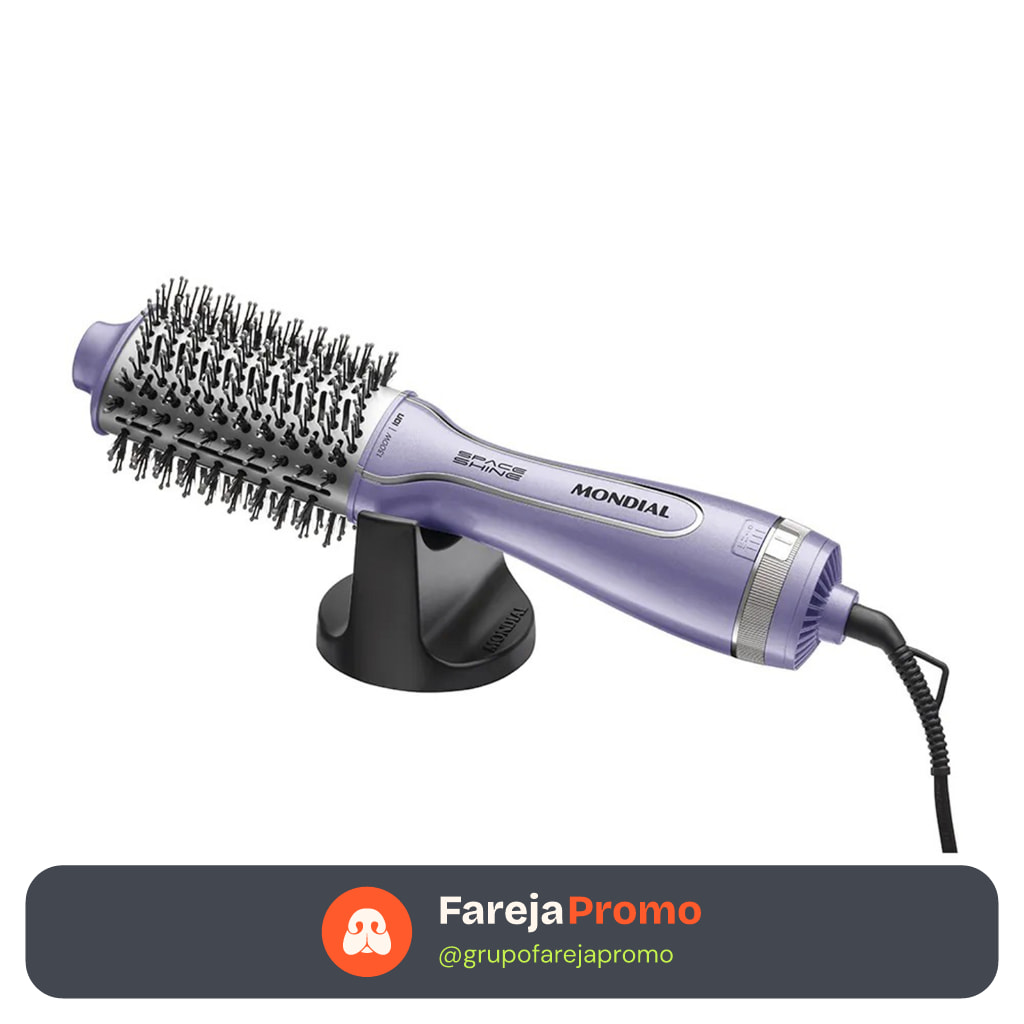 Escova Secadora Mondial Space Shine Slim Es-21 1300W