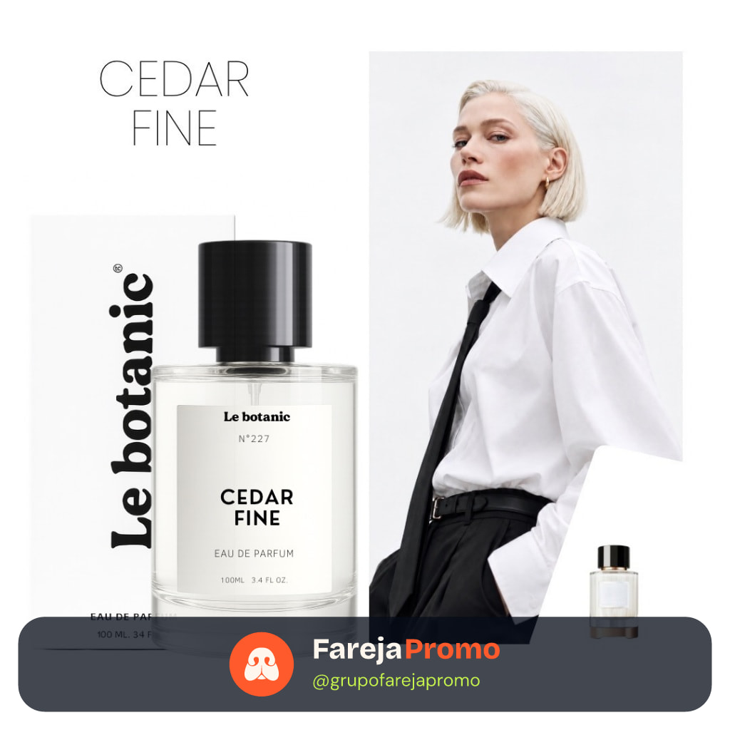 Perfume Cedar Fine - Le botanic - Alta Fixação