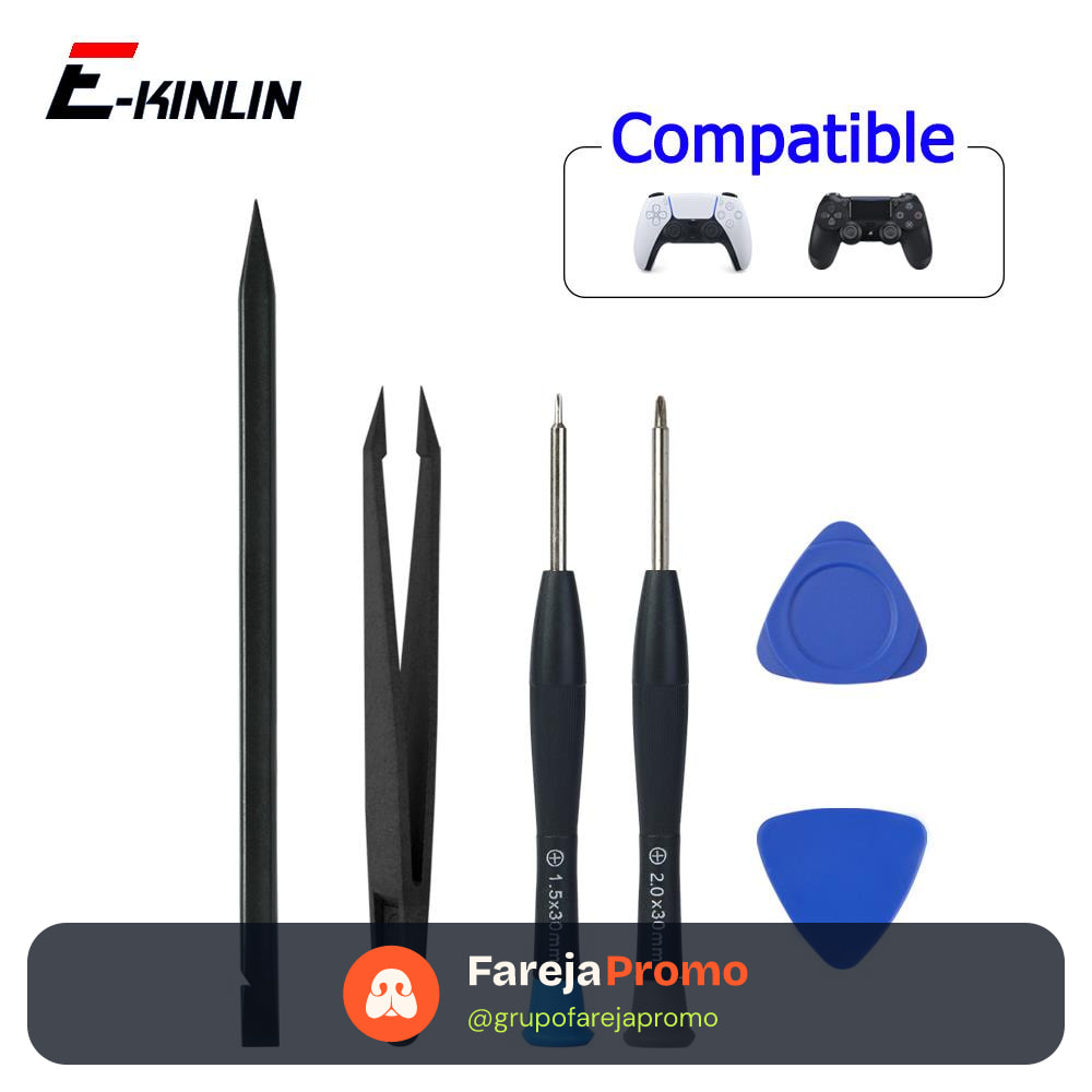 Kit De Ferramentas Abertas 6 Em 1 Para Desmontagem Spudger Pry Sony Playstation PS 5 4 PS5 PS4
