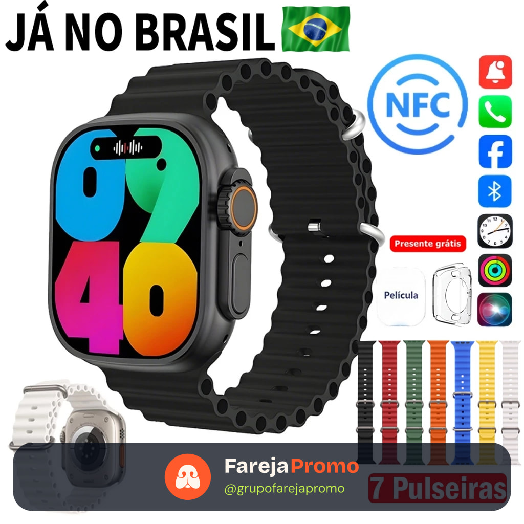2026 Nova Relógio Smartwatch S20 Ultra Max Série 10 Relógio Inteligente Esportivo À Prova D'água NFC Bluetooth Watch