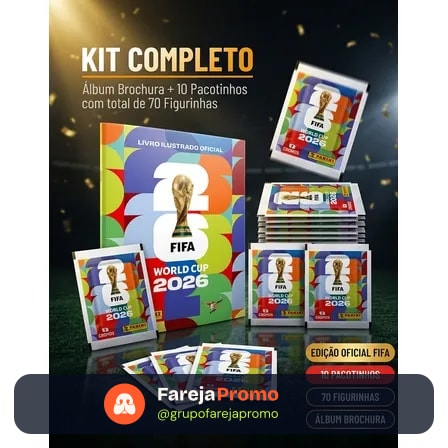 Kit Álbum Capa Mole + 70 Figurinhas - Copa Do Mundo 2026