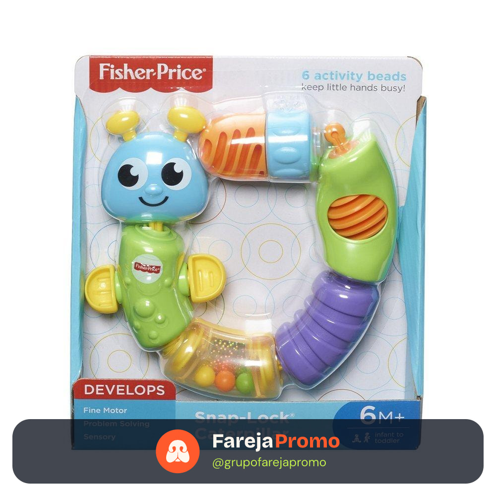 Largata Fisher-Price para Bebês W9834 Cores Divertidas
