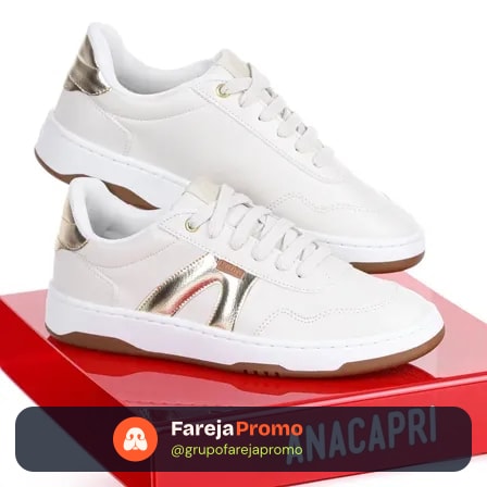 Tênis Casual Feminino Anacapri Confortável Leve Resistente