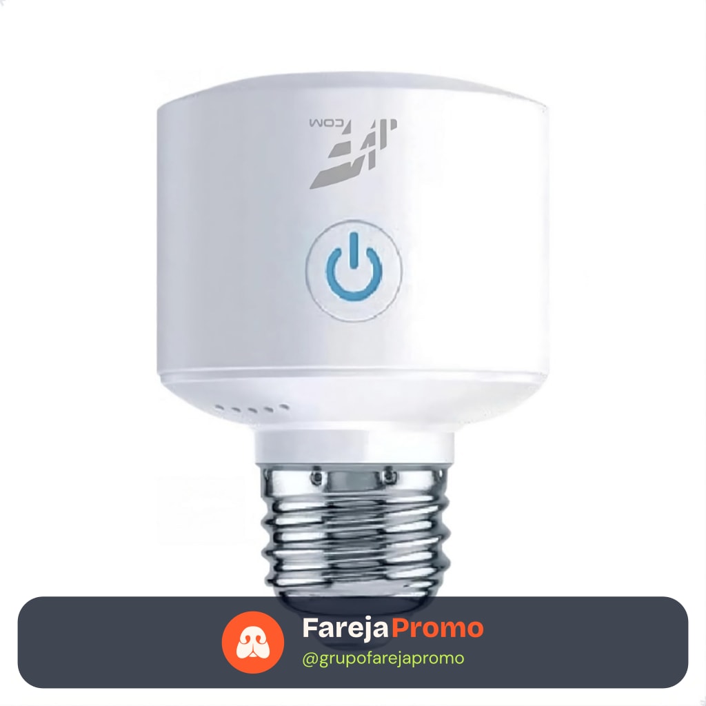 Soquete Inteligente E27 Bocal Lâmpada Compatível com Alexa e Smart Google Wifi Casa Inteligente