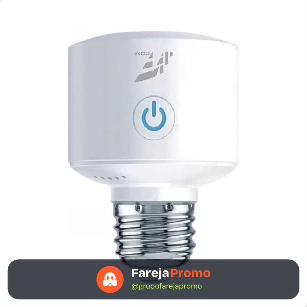 Soquete Inteligente E27 Bocal Lâmpada Compatível com Alexa e Smart Google Wifi Casa Inteligente