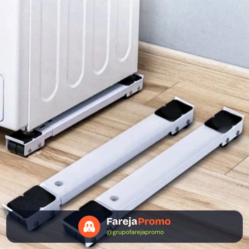 uporte Universal de Alumínio De Base Com Rodinha Para Geladeira Fogão E Máquina De Lavar Lousa Base Carrinho até 200kg
