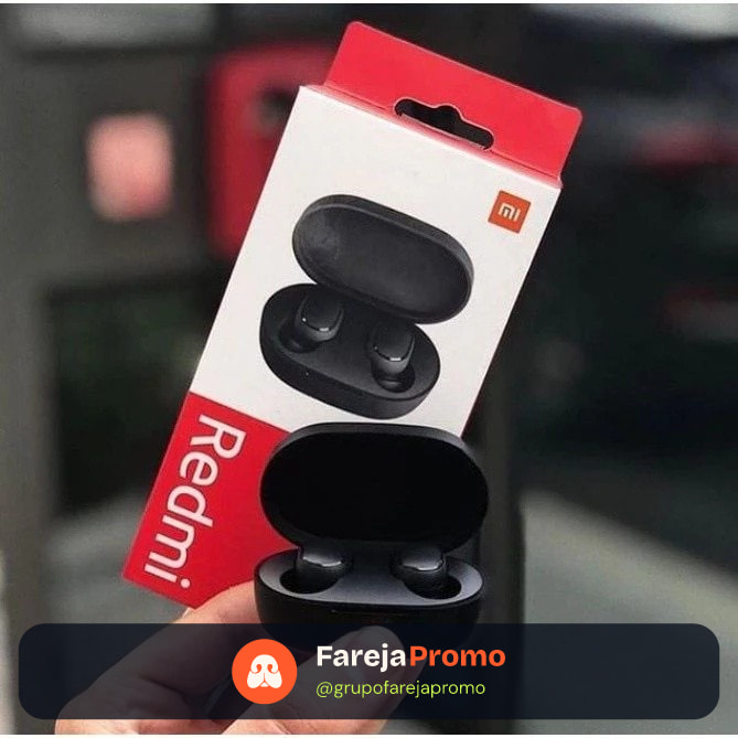 Fone ouvido Xiaomi Redmi Airdots 2 /S TWS Preto sem Fio Bluetooth 5.0 Gamer