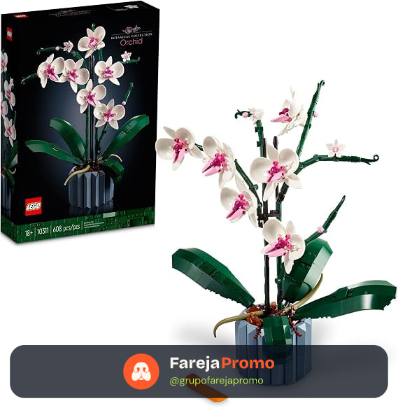 LEGO Orquídea de Decoração de Plantas para Adultos, Construir 10311