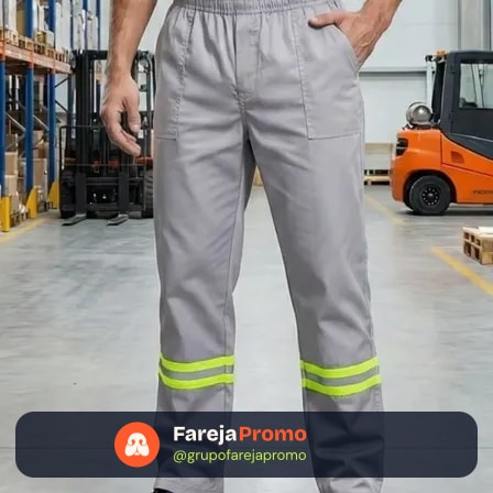 Calça Masculina De Brim Ideal Para Trabalho Uniforme