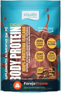 Equaliv Body Protein Cacau 1.2kg Pouch – Proteína de Colágeno Hidrolisado – Alta Absorção e Sabor para Treinos e Bem-Estar