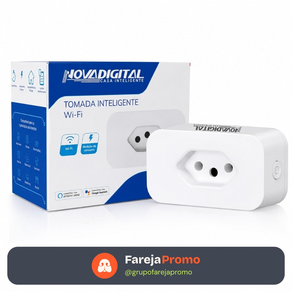 Tomada Wifi  Novadigital Inteligente Medidor De Consumo Alexa E Google Original