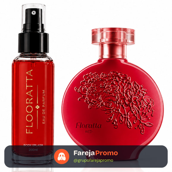 Body splash Perfume Deo Colônia Flooratta Red 200ML