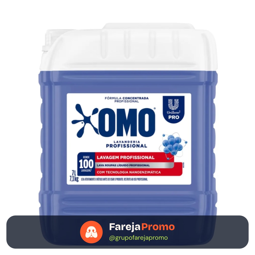 Lava Roupas Liquido Profissional Omo Pro 7L