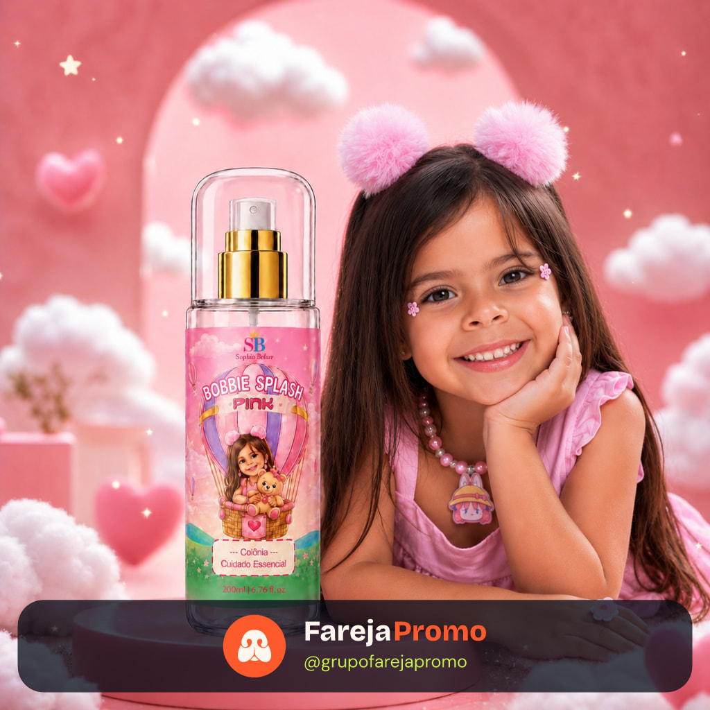 Sophia Bellar Body Splash Pink – Colônia Infantil 200ml | Cuidado Essencial