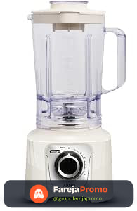 Liquidificador Arno Powermax 2200 LN64, Marfim, com 6 Lâminas Powelix Pro, 3,1L de Capacidade, 15 Velocidades e Design Moderno, 110V