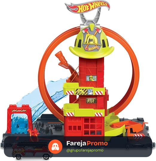 Kit Pista Hot Wheels Super Corpo de Bombeiros Mattel