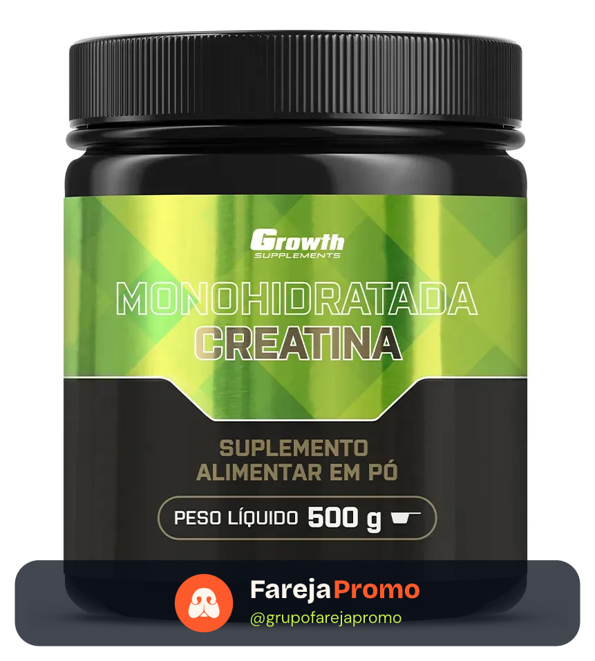 Creatina Monohidratada 500g em Pó (Growth)