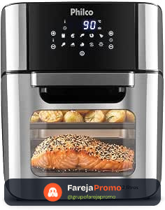 Philco Fritadeira Air Fryer 12L Pt PFR2200P 220V