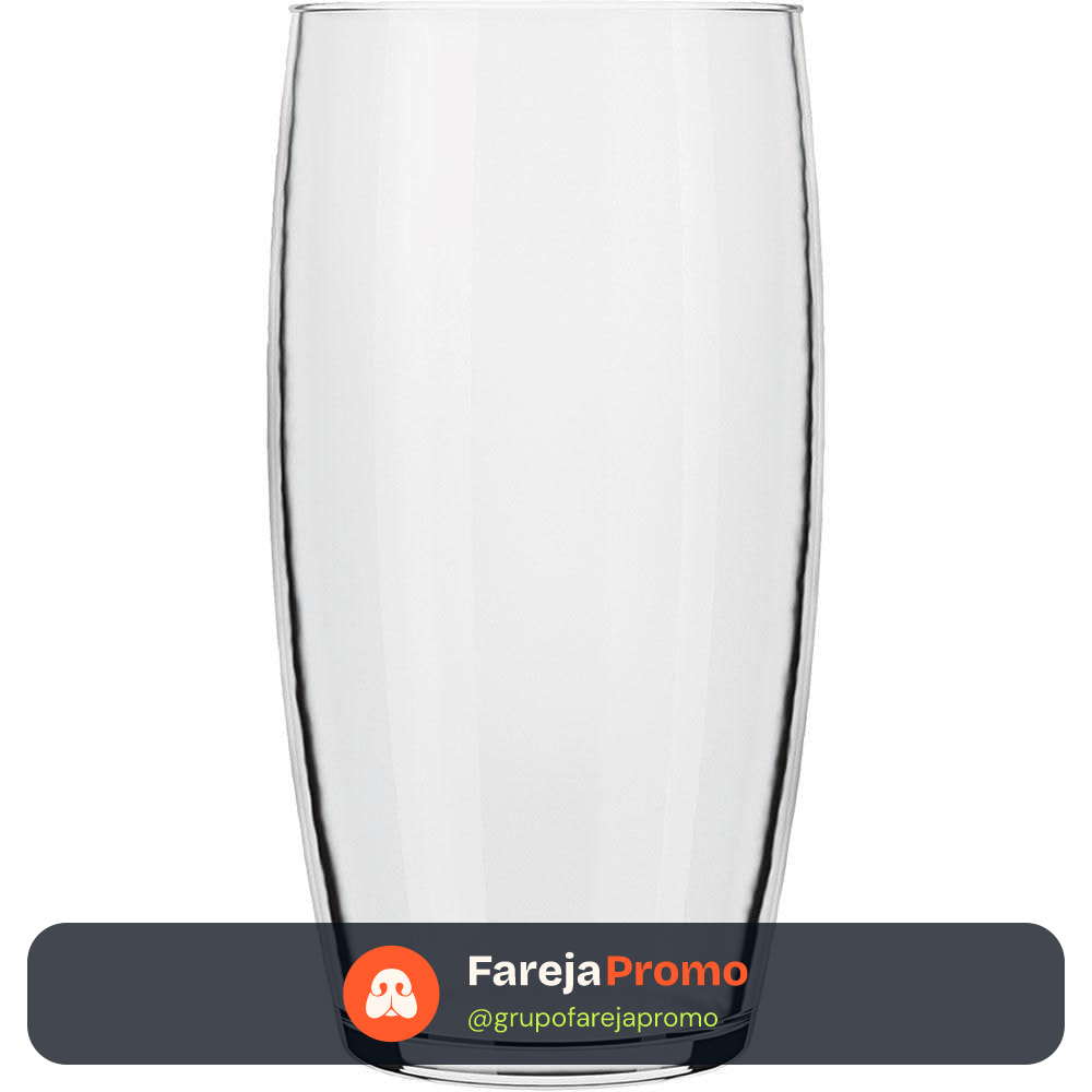 Conjunto 6 Copos Nadir Oca Long Drink de Vidro Liso 300ml